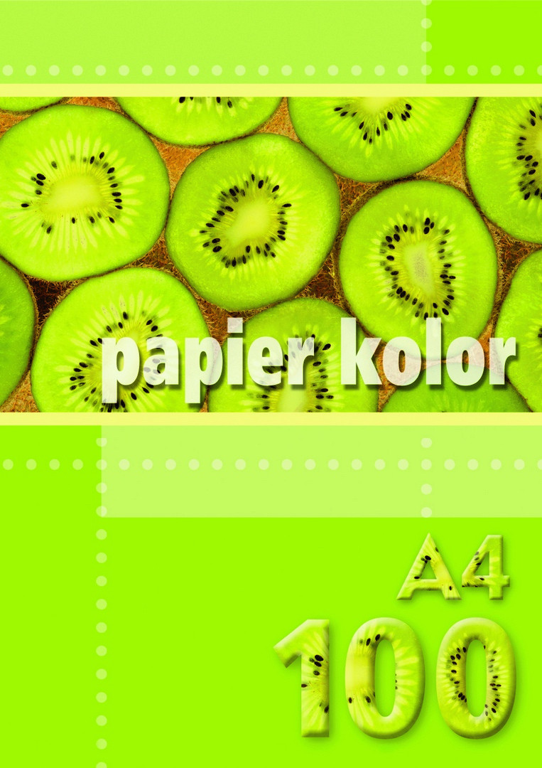Papier ksero A4 80g 100ark. żółty Kreska